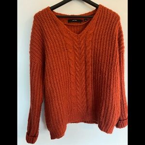 Vero Moda Knit Sweater in Burnt Orange